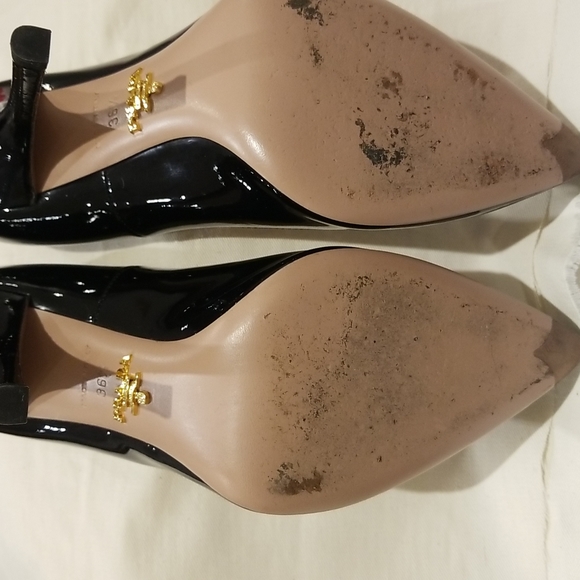 PRADA MILANO DAL 1913 BLACK patent leather pumps very good condition - Picture 5 of 5
